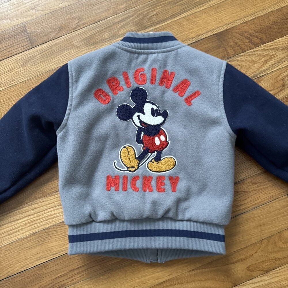 Disney Mickey Mouse #28 Varsity Jacket Youth Kids Size X-Small - Picture 5 of 5